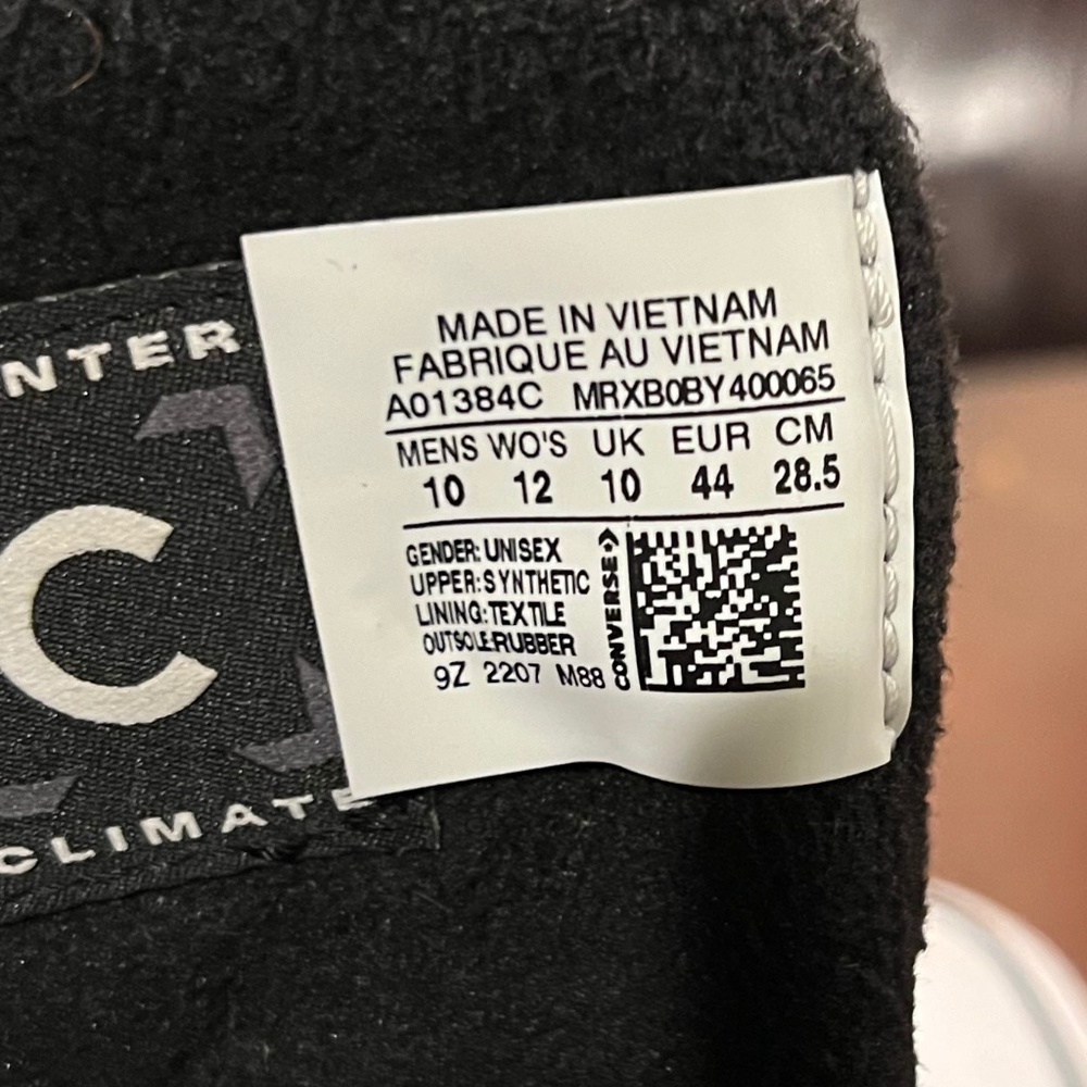 Converse Chuck Taylor All Star Berkshire Boot Sneaker Men's Size 10 - Picture 6 of 6